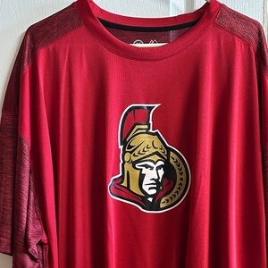 Majestic Red and Gold Men's Shirt NHL
